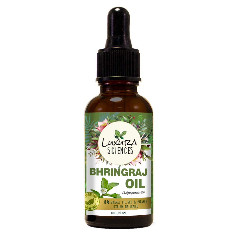 Luxura Sciences Organic Bhringraj Oil Pure and Natural Premium Therapeutic Grade Oil - Distacart