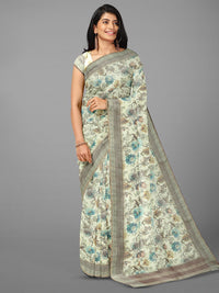 Thumbnail for Kalamandir Floral Printed Saree - Distacart