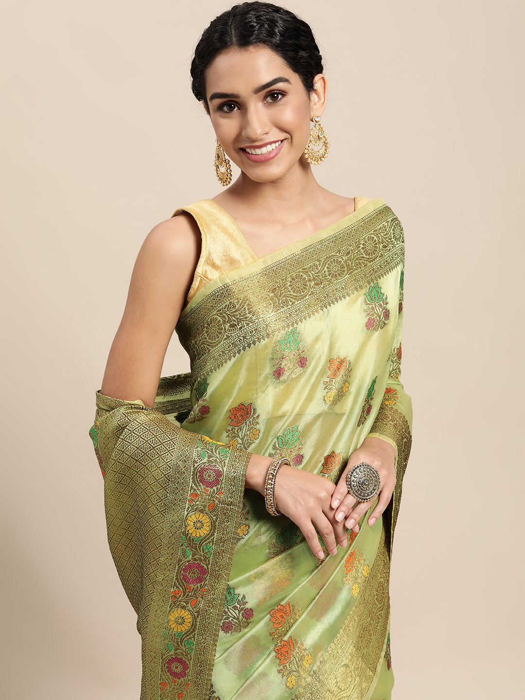 Organza Saree - Buy Classy Designer Organza Sarees Online| Myntra