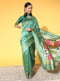 Thumbnail for Saree Mall Ethnic Motifs Saree With Woven Design Border - Distacart