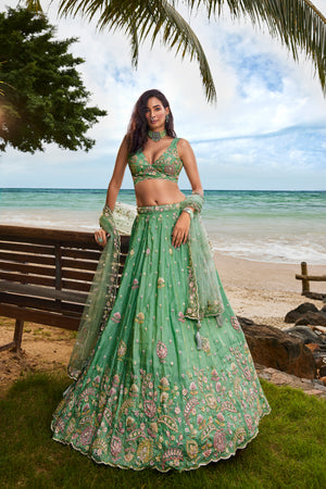 Lilac Lehenga Set - HOUSE OF DASMAYA - 4229794