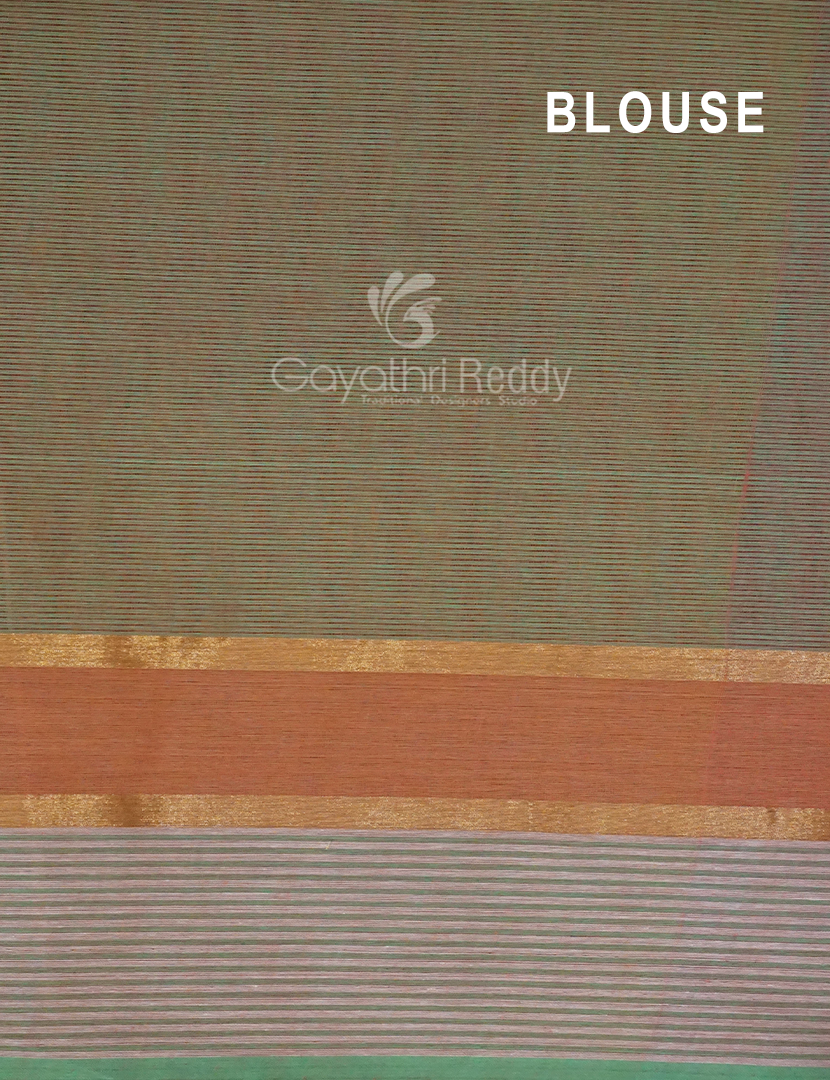 Dual Shades of Aqua Green Pure Mangalgiri Cotton By Gayathri Reddy Designer Studio - Distacart