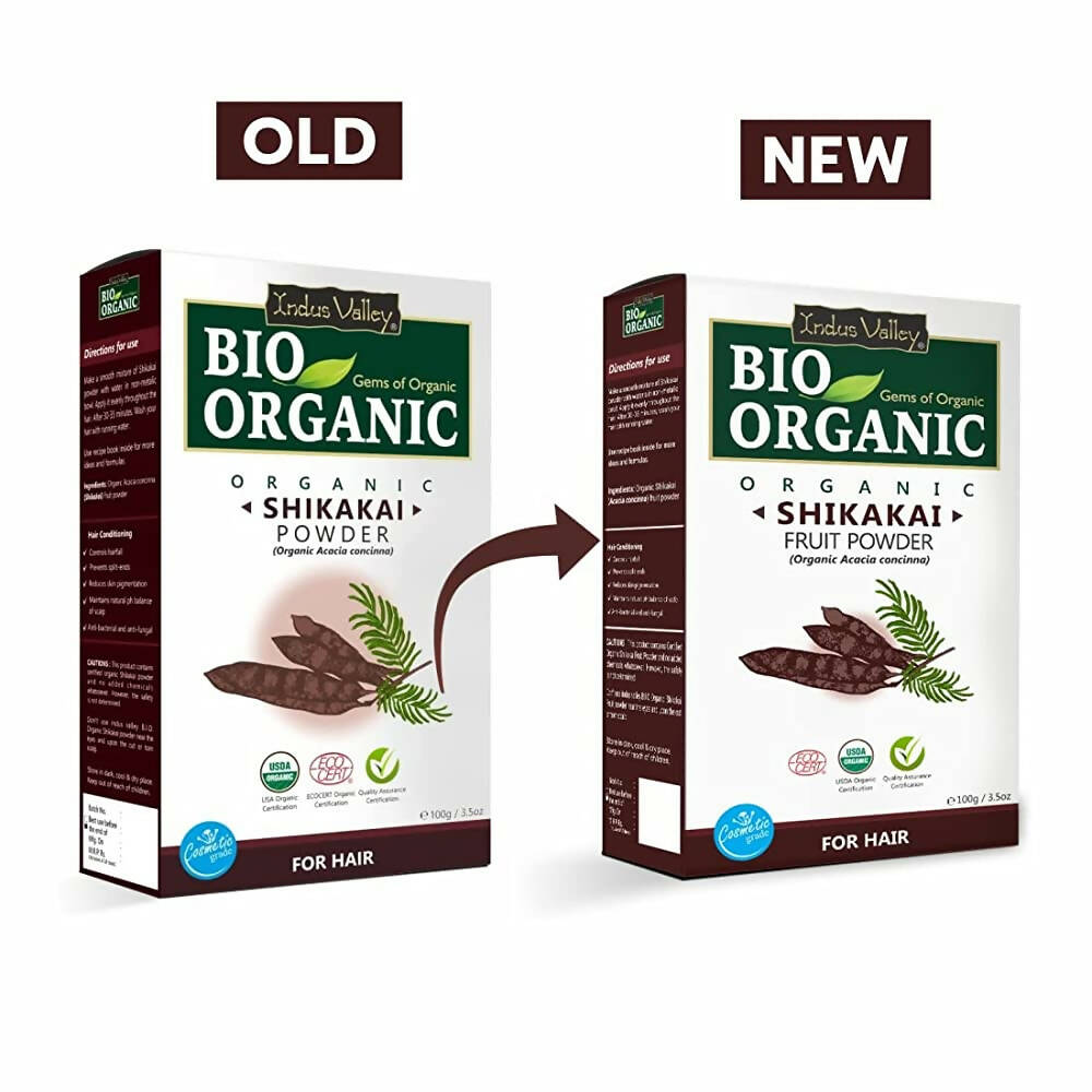 Indus Valley Bio Organic Shikakai Fruit Powder - Distacart