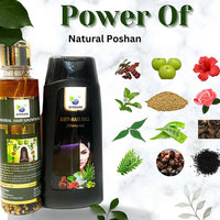 Thumbnail for Qykkare Herbal Anti-Hairfall Shampoo & Herbal Hair Growth Oil Combo - Distacart