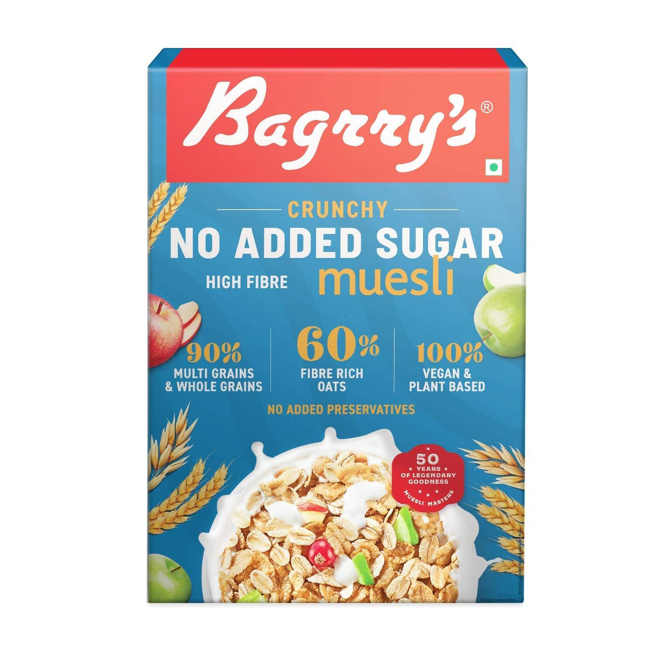 Bagrry's Crunchy No Added Sugar Muesli - Distacart