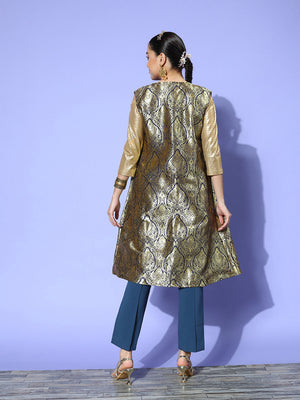 Brocade Jacquard Coat | Plus size fashion, Plus size outfits, Plus size  coats