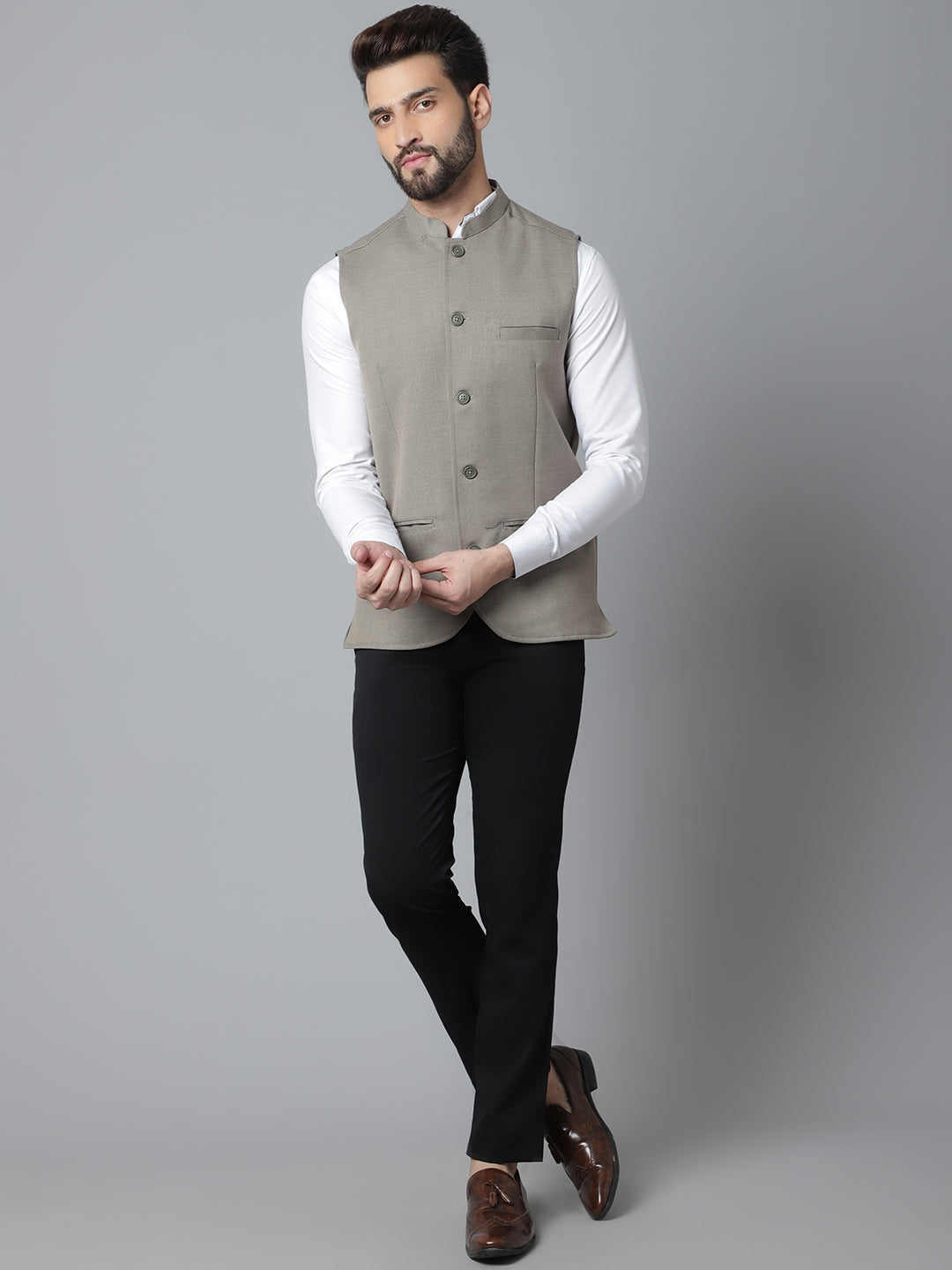 cream nehru jacket