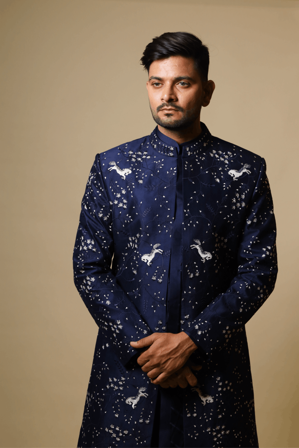 Flying Unicorn Designer Men's Kurta by Hilo Designs - Distacart