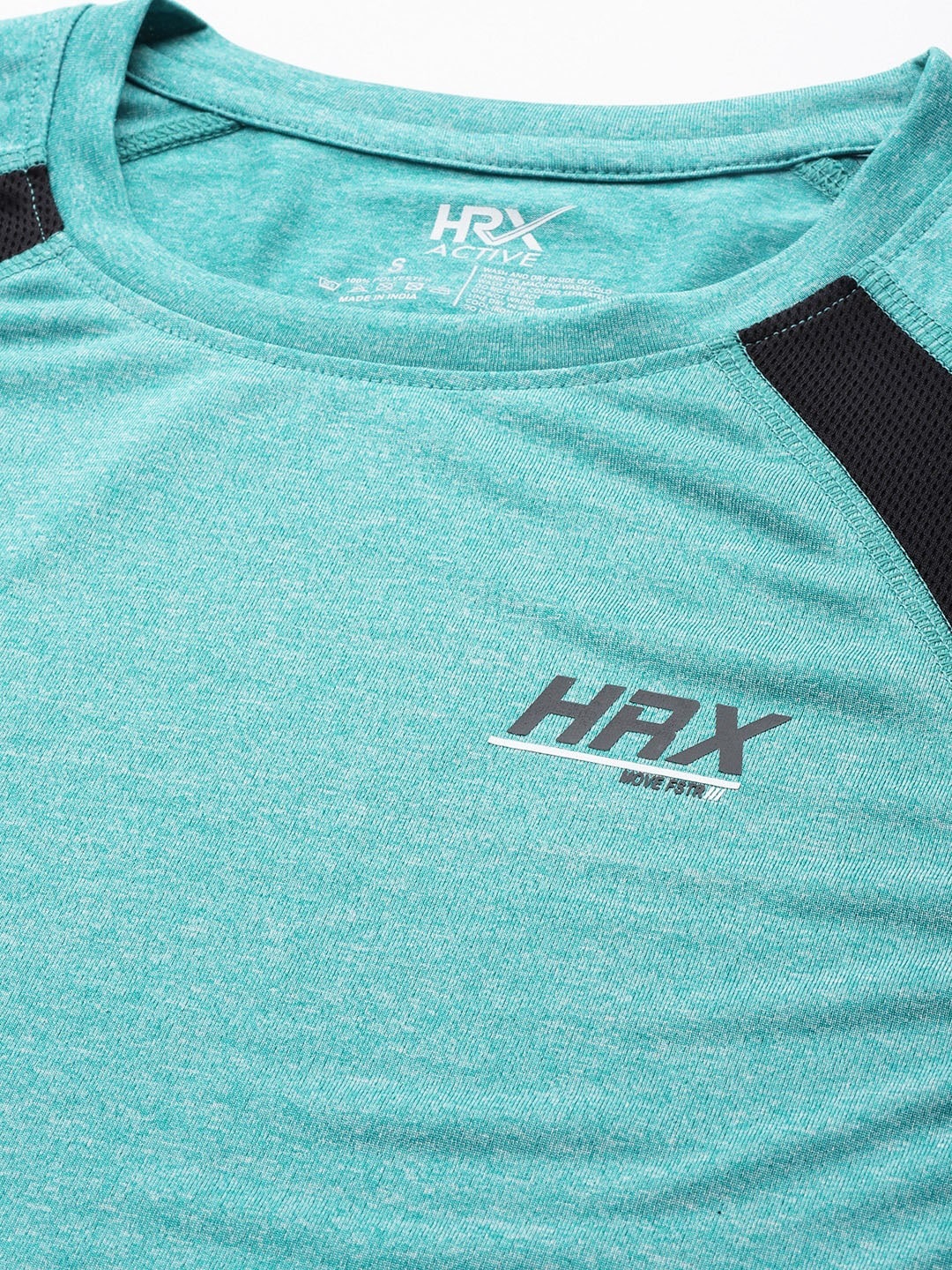 HRX by Hrithik Roshan Women Striped Rapid Dry T-shirt - Distacart