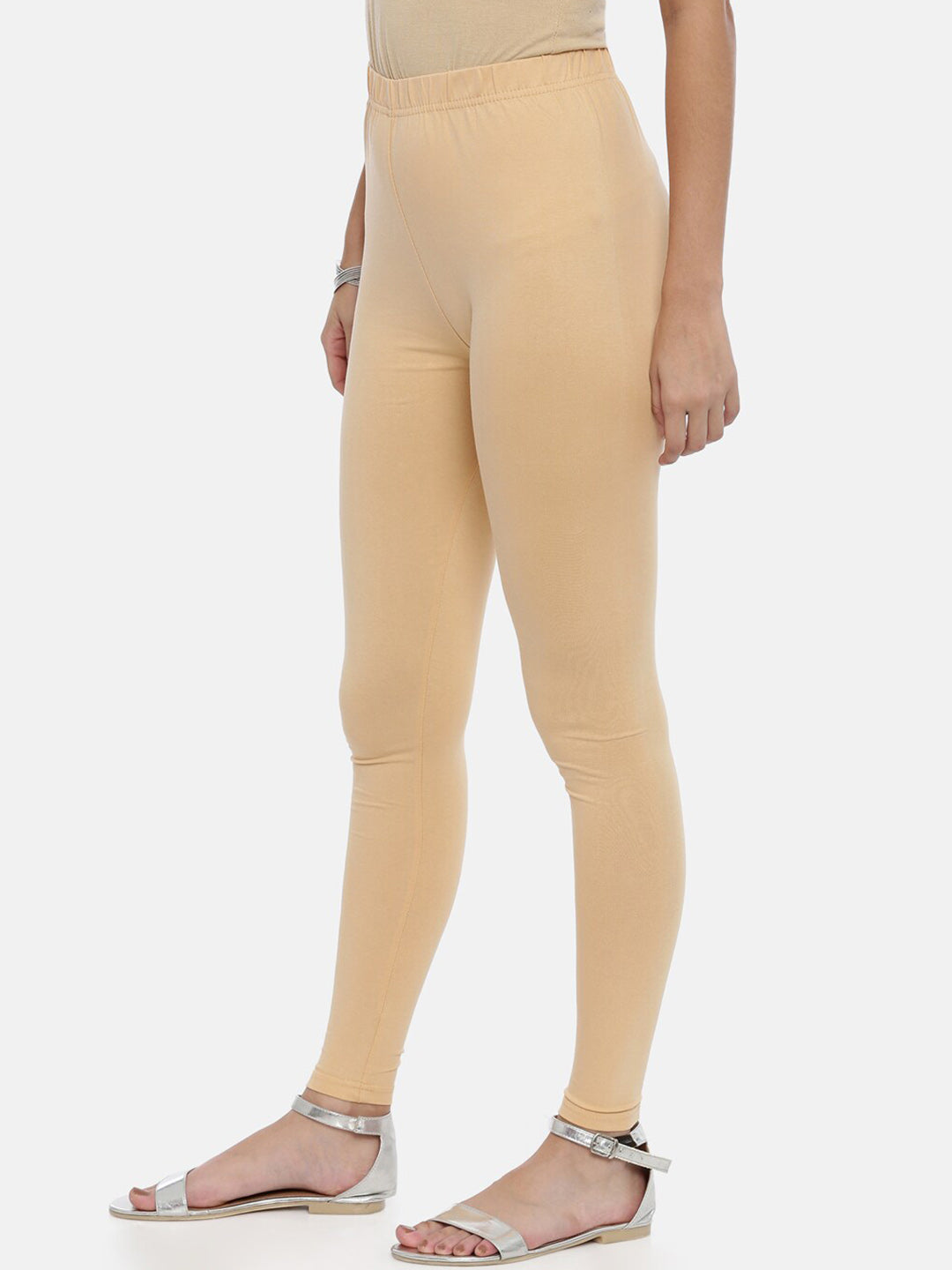 Buy online High Rise Ankle Length Leggings from Capris & Leggings for Women  by Elleven By Aurelia for ₹450 at 62% off | 2024 Limeroad.com