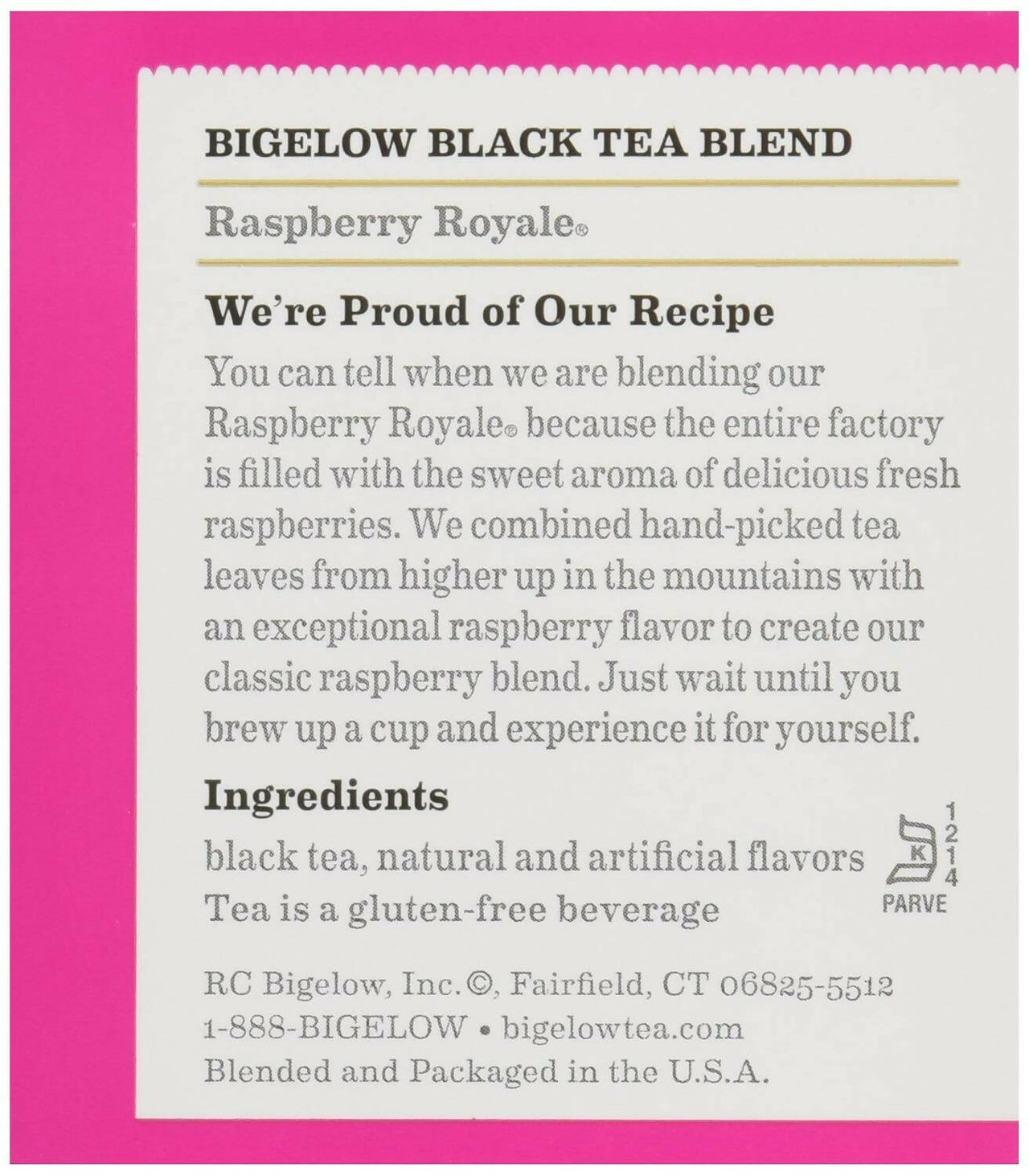 Bigelow Raspberry Royale Tea Bags - Distacart