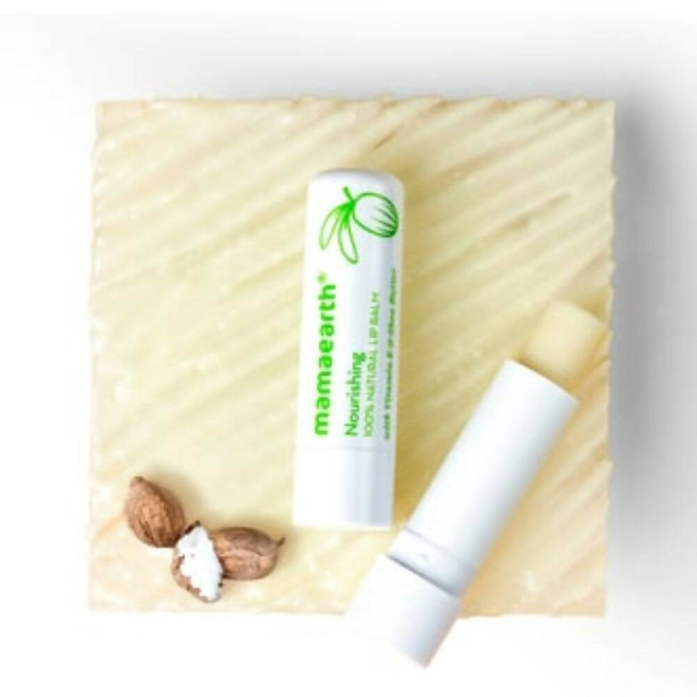 Mamaearth Nourishing 100% Natural Lip Balm With Vitamin E & Shea Butter - Distacart