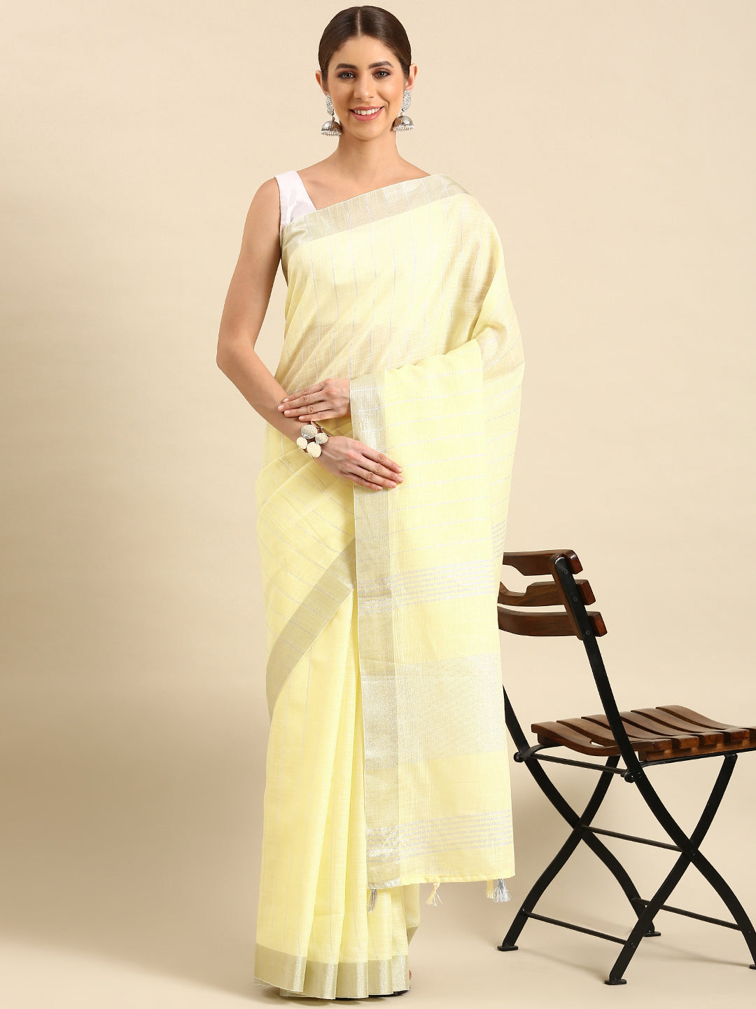 Linen saree – Ambi