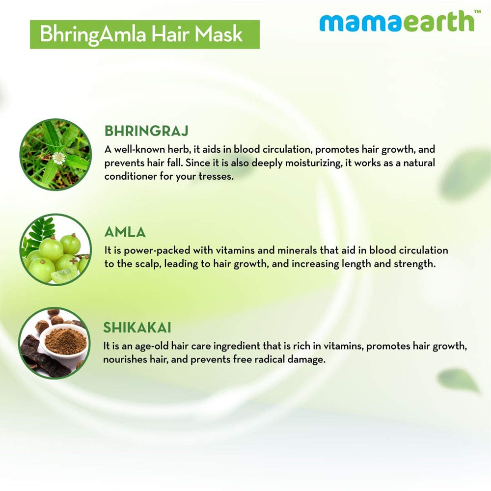 Mamaearth Bhringamla Combo Pack (Hair Oil, Hair Mask, Shampoo & Conditioner)