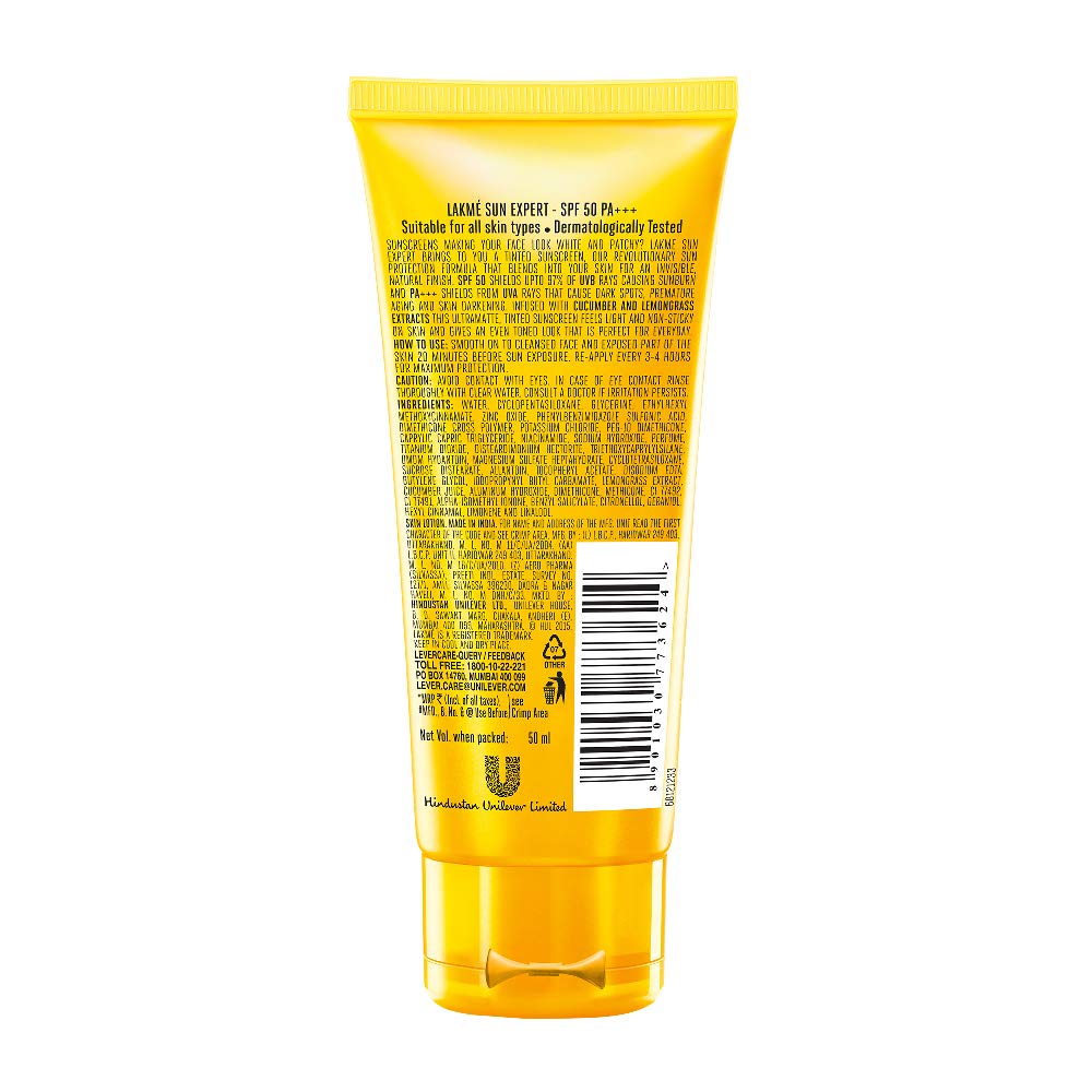 Lakme Sun Expert Tinted Sunscreen 50SPF - Distacart