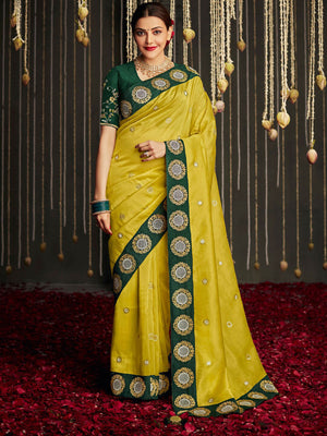 Buy online Women's Banarasi Saree With Blouse from ethnic wear for Women by  Readiprint Fashions for ₹2139 at 65% off | 2024 Limeroad.com