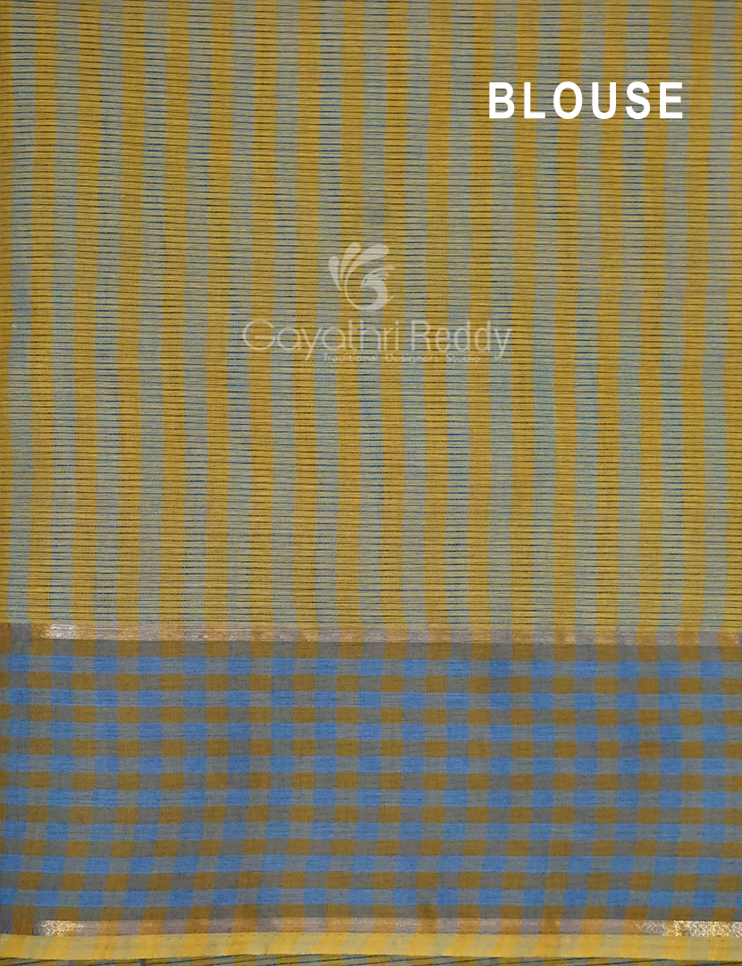 Dual Shades of Yellow Pure Mangalgiri Cotton By Gayathri Reddy Designer Studio - Distacart