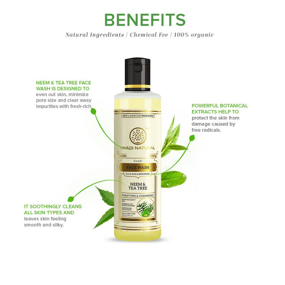 Khadi Natural Neem & Teatree Face Wash