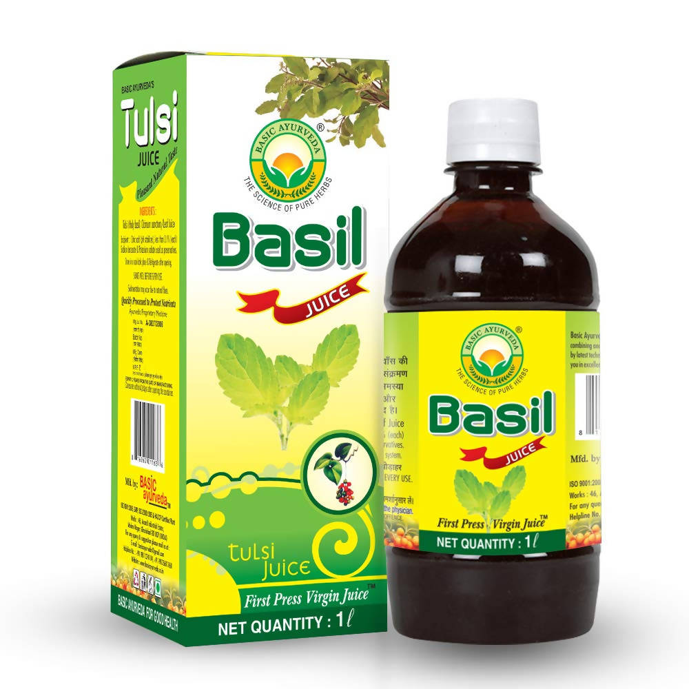 Buy Basic Ayurveda Basil Tulsi Juice Online at Best Price Distacart