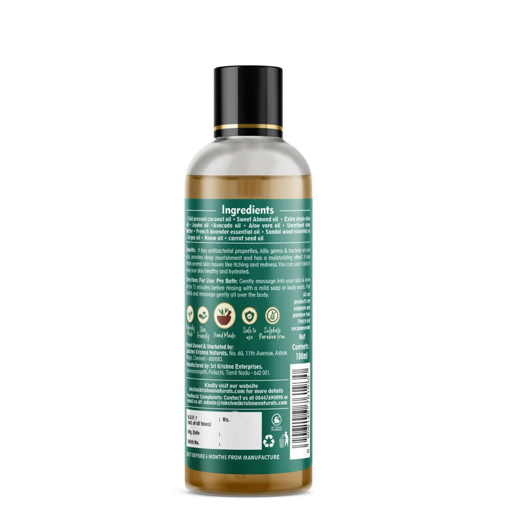 Lakshmi Krishna Naturals Body Massage Oil - Distacart