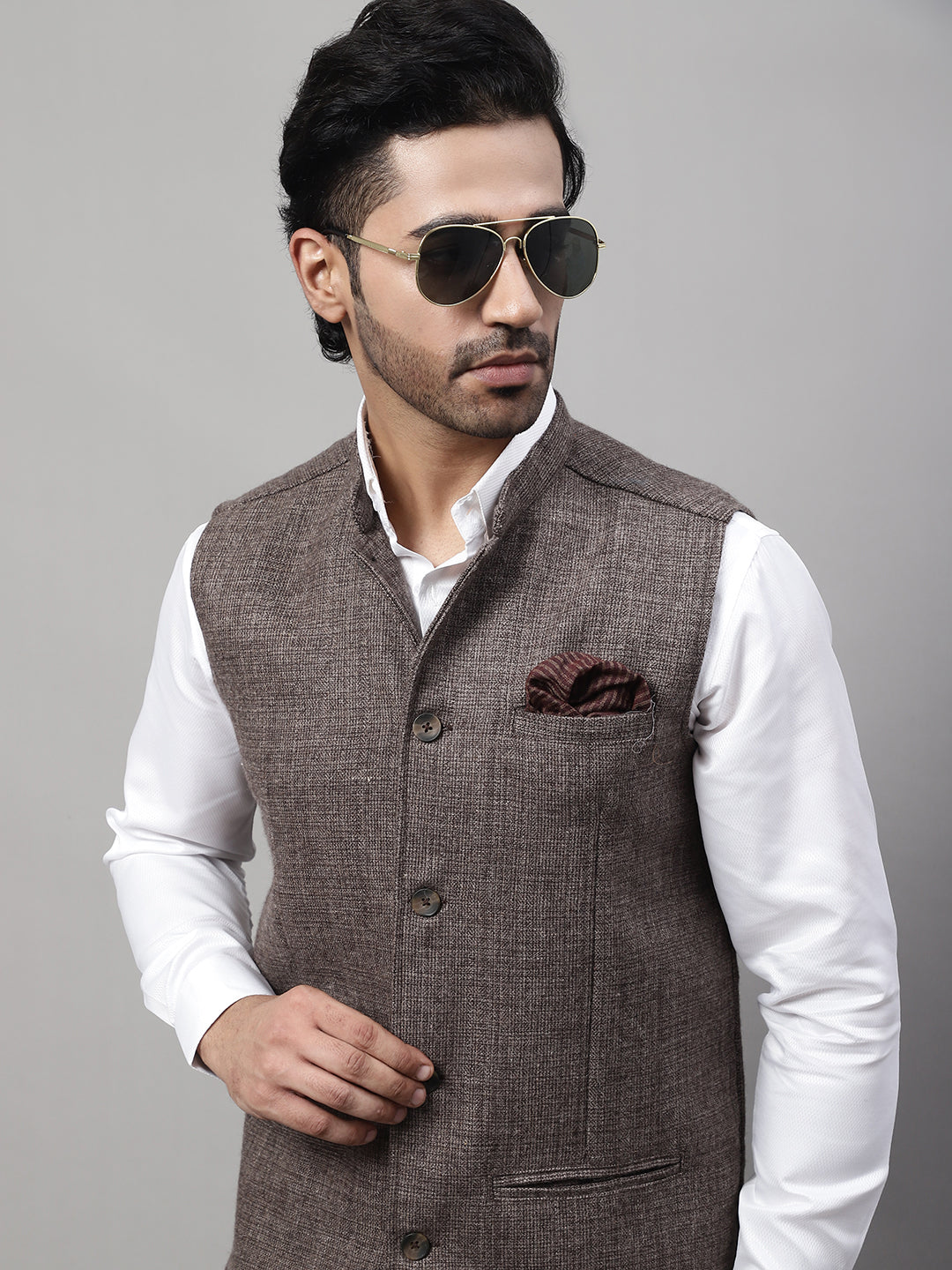 nehru jacket men Textured nehru jacket wedding jacket party ethnic jacket  men | eBay