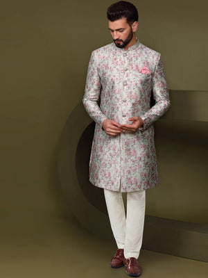 Indian Dress Ethnic Ivory Sherwani for Men Wedding Jodhpuri Achkan  Bandhgala Traditional Jacket Reception Designer Coat Pant Suit Dress - Etsy