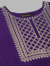 Thumbnail for Khushal K Ethnic Motifs Embroidered Sequined Kurta with Palazzos & Dupatta - Distacart