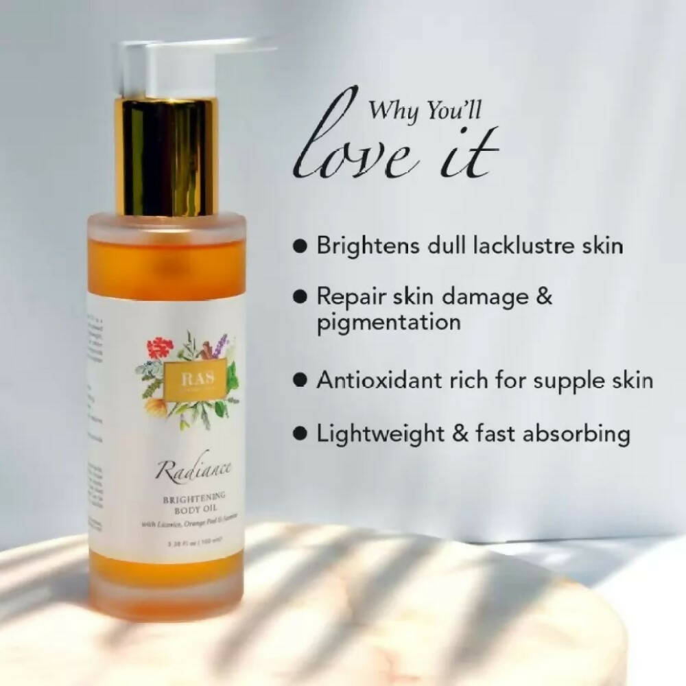 Ras Luxury Oils Radiance Brightening Body Oil - Distacart