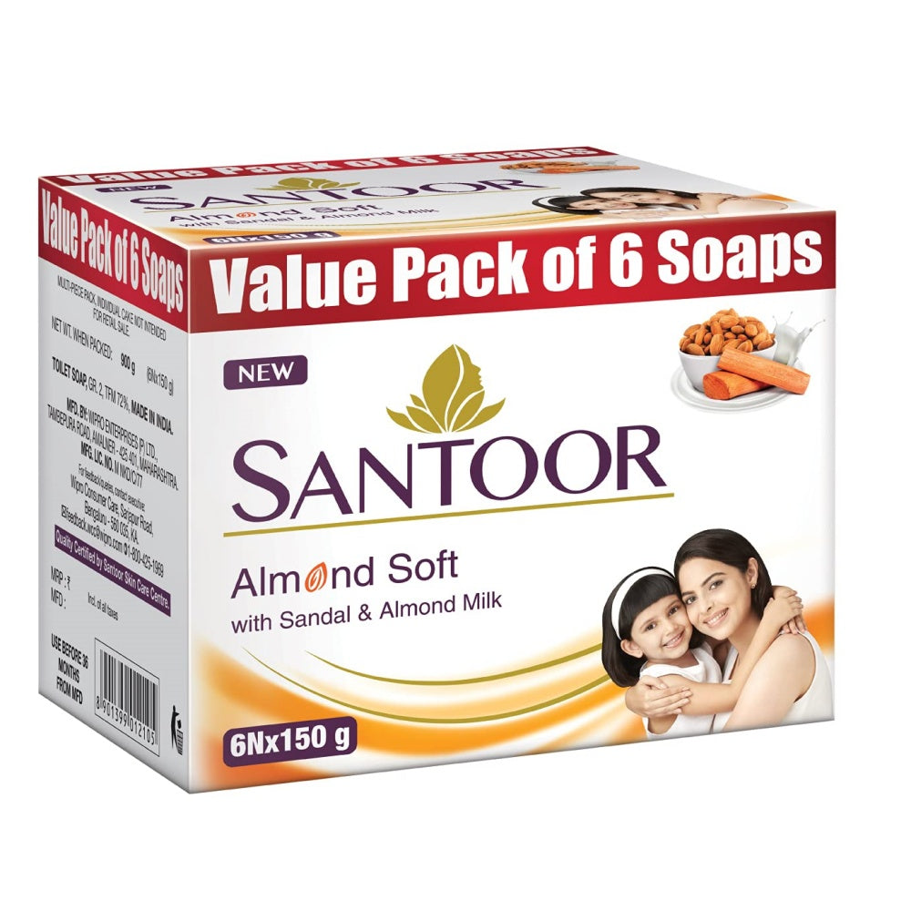 Santoor Sandal and Turmeric Soap for Younger Looking & Glowing Skin - Price  History