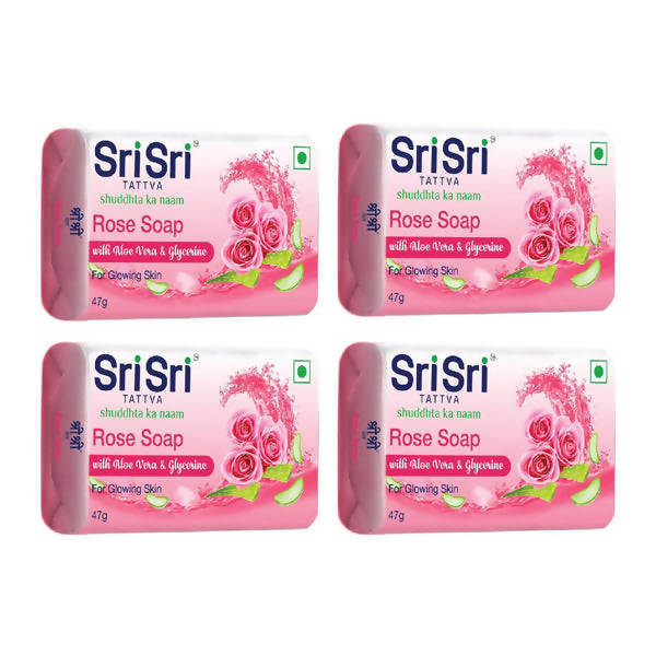 Sri Sri Tattva Rose Soap with Aloe Vera & Glycerine - Distacart