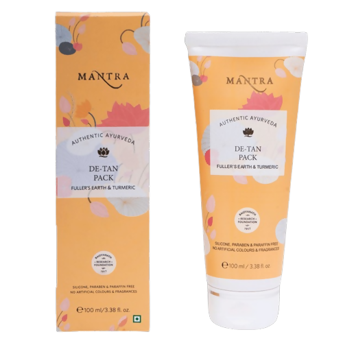 Mantra Herbal De-Tan Pack Fuller's Earth & Turmeric - Distacart