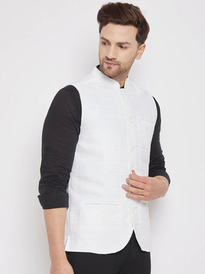 Buy Amogue Men's Cotton Grey Checks Nehru Jacket at Amazon.in