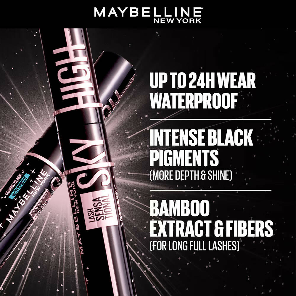 Buy Maybelline New Sky Mascara | Waterproof Best Lash at Sensational Cosmic Price York Online High Distacart - Black