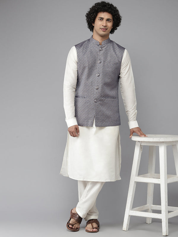 White kurta pajama online with sweater