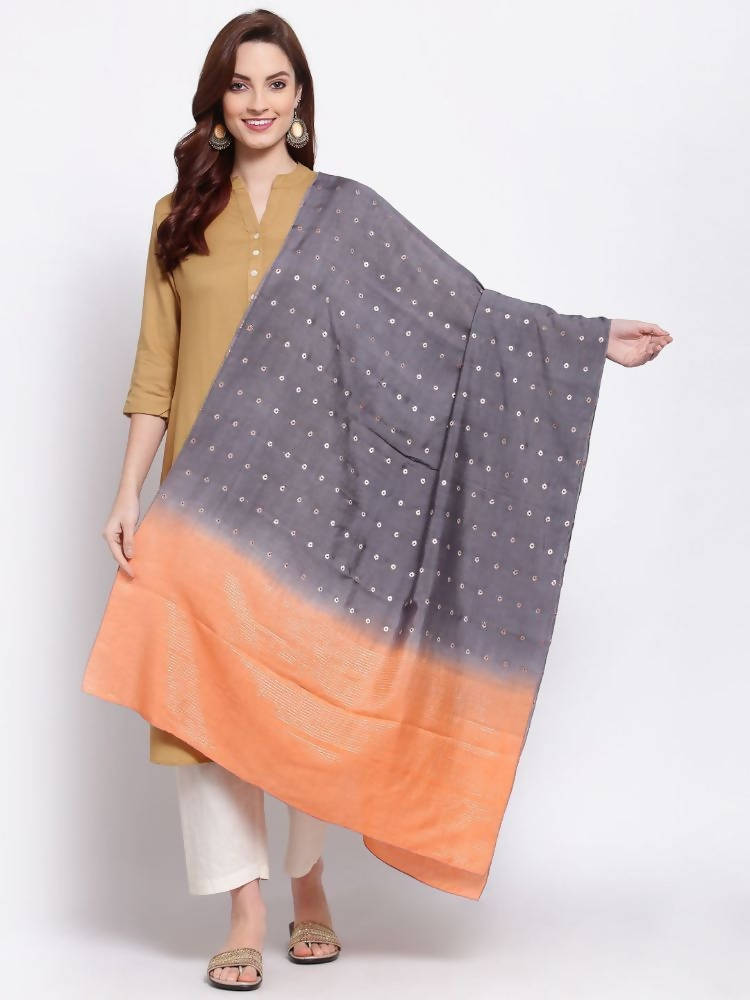 Myshka Women's Latest Multi Colour Cotton Silk Printed Casual Dupatta