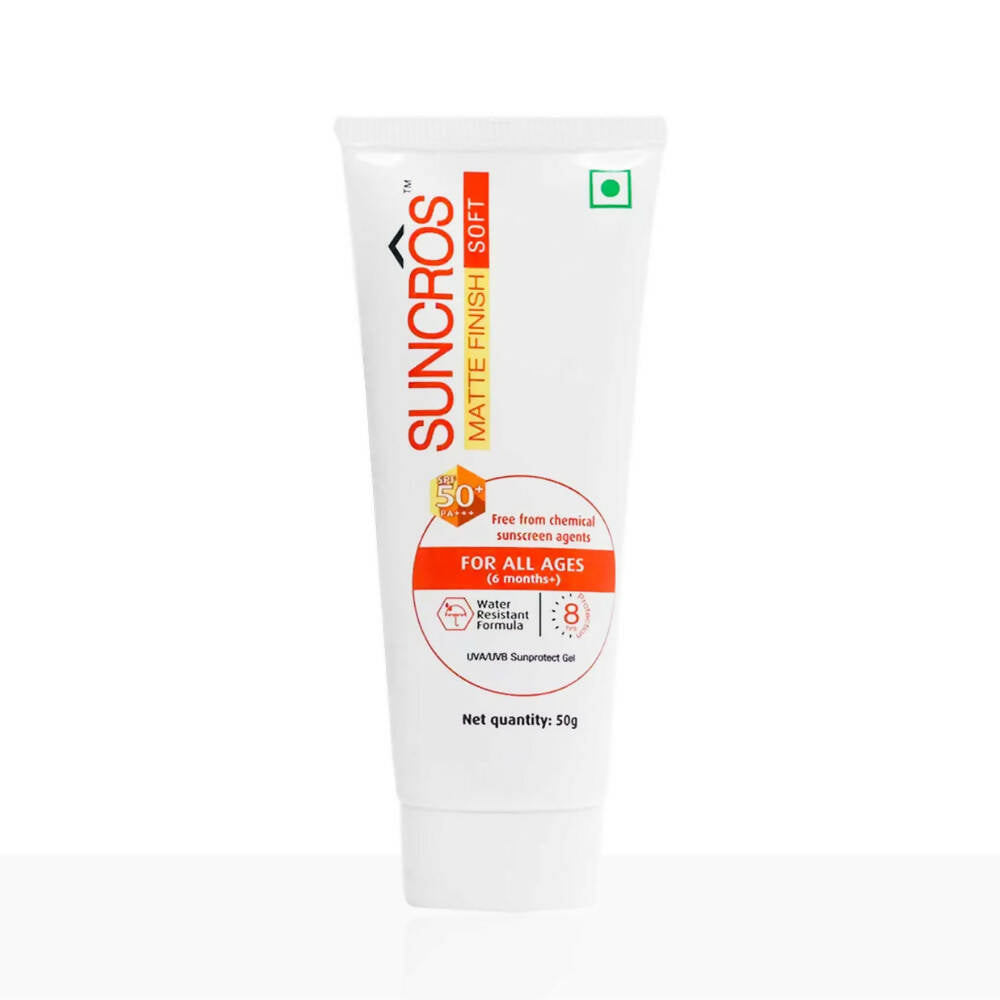 Suncros Matte Finish Soft Gel SPF 50+ - Distacart