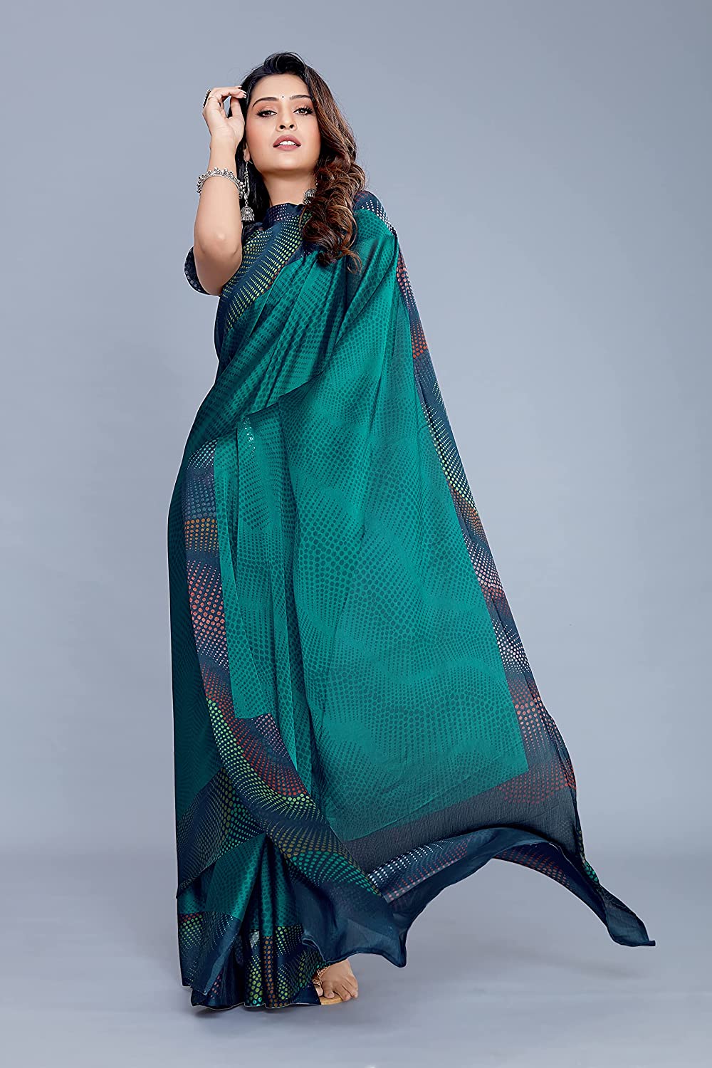 Buy Green Sarees for Women by MIRCHI FASHION Online | Ajio.com