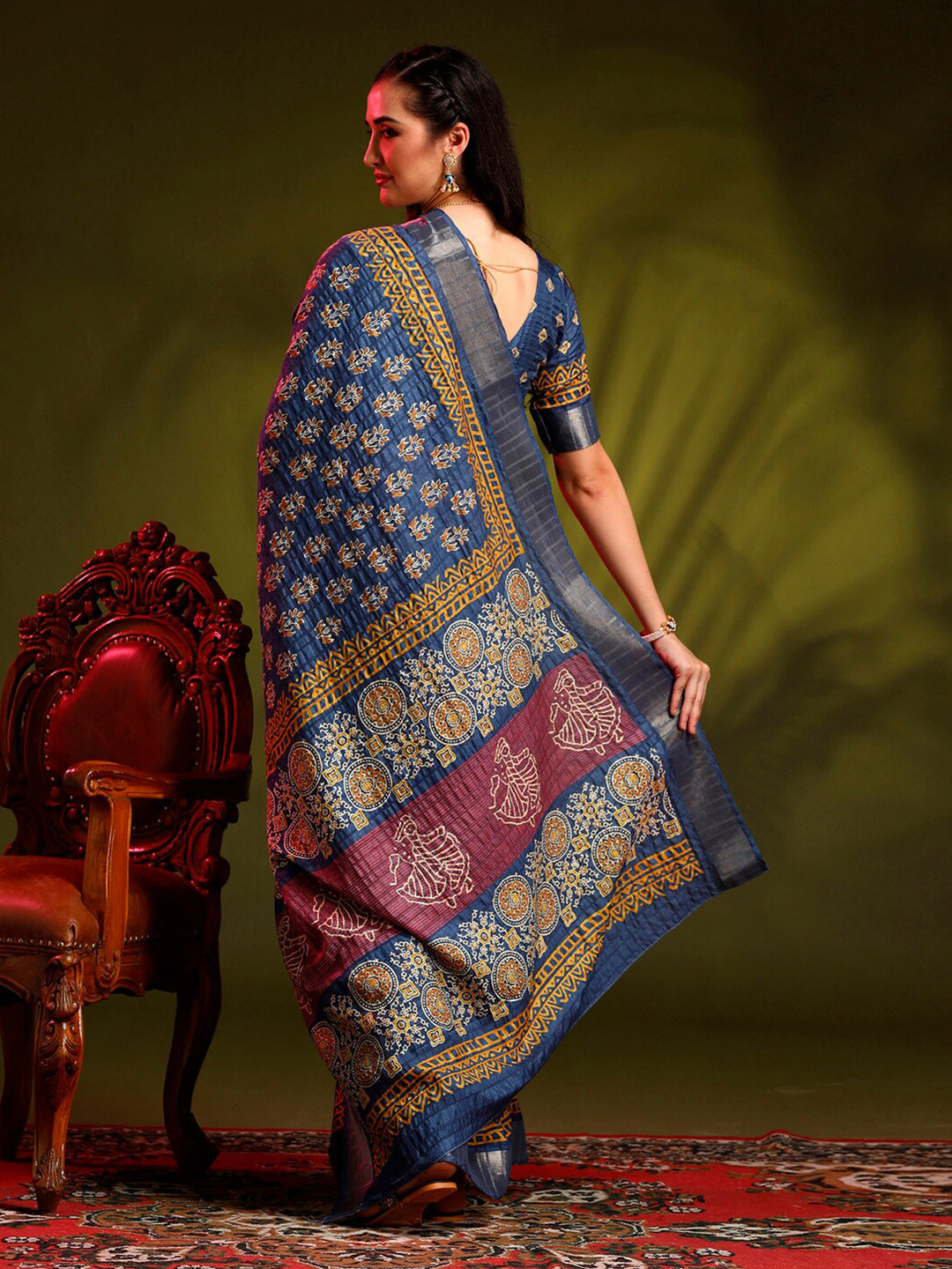 Buy Beautiful Kalamkari Dress Materials, Long Frocks at Ekanta –  ekantastudio