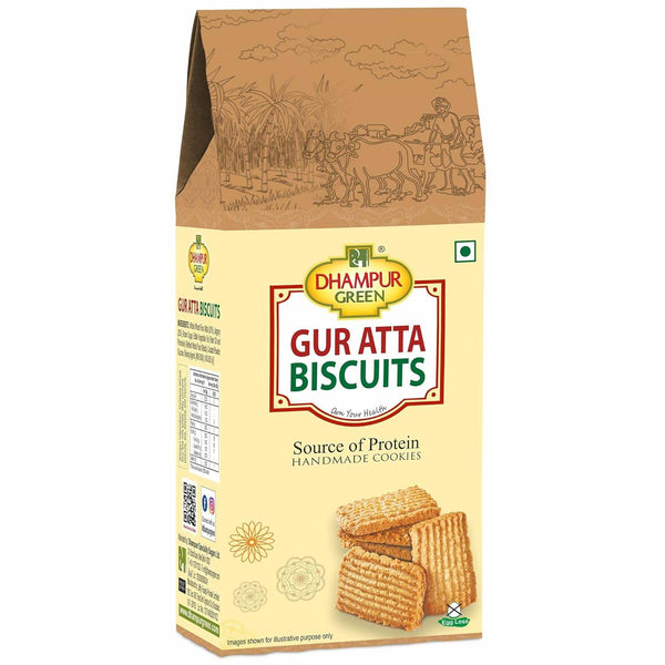 Dhampur Green Gur Atta Biscuit - Distacart