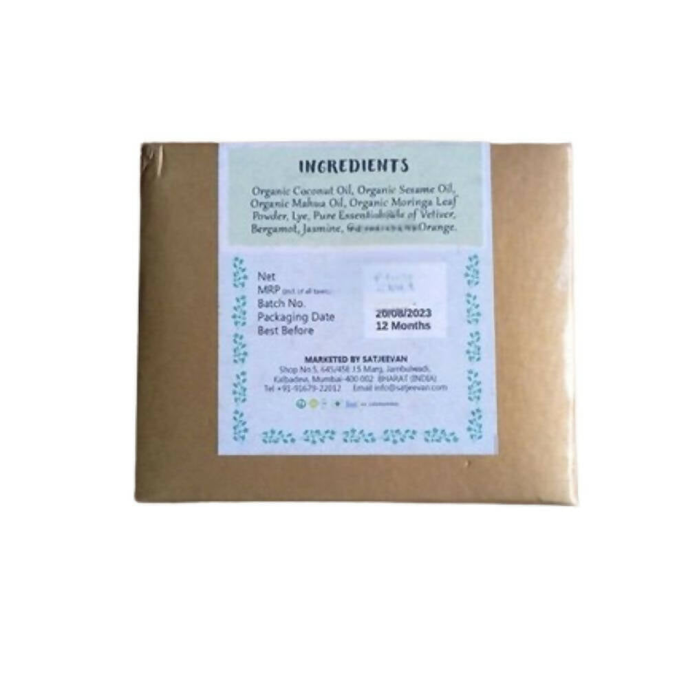 Satjeevan Organic Moringa Vetiver Soap - Distacart