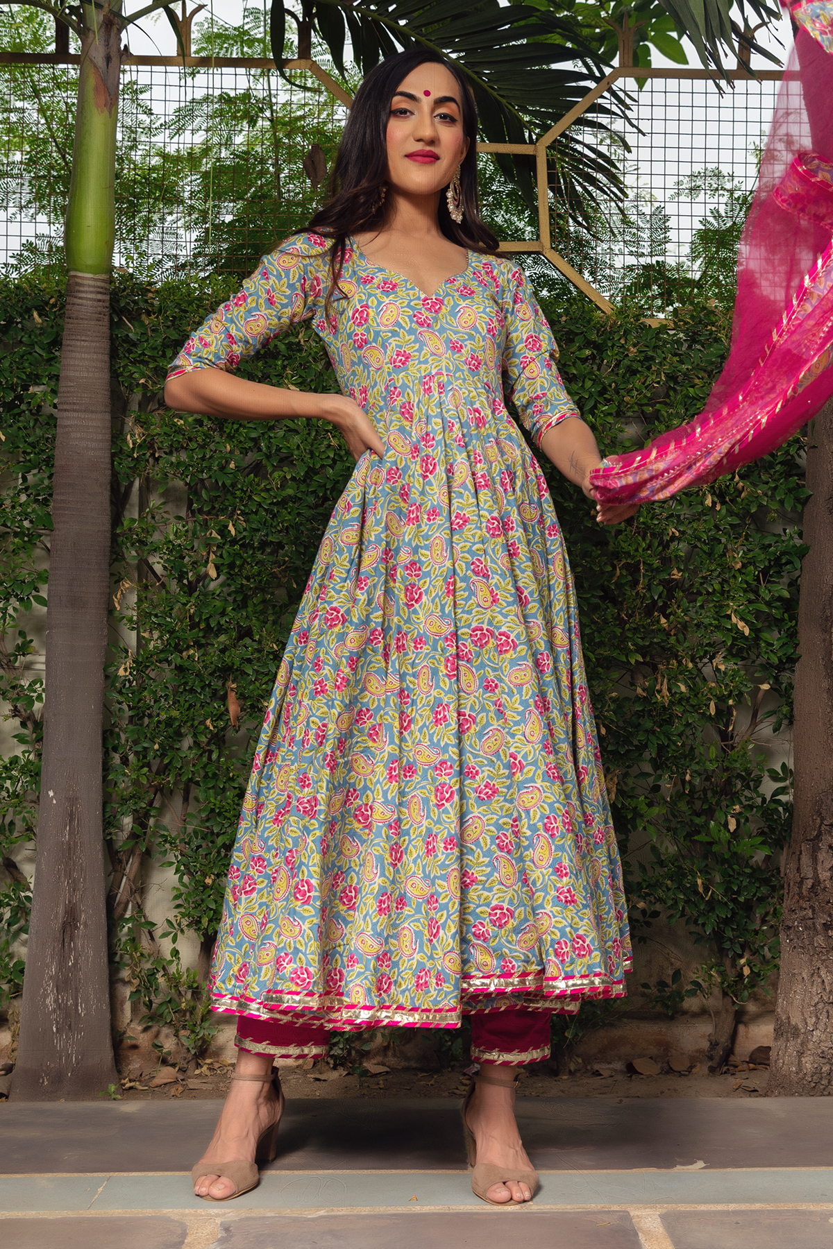 Shop jaipuri print pure cotton dresses online  Shalvi  ShalviFashion