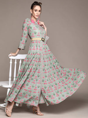 Ethnic Print Vintage Maxi Dress – ROSELABEL