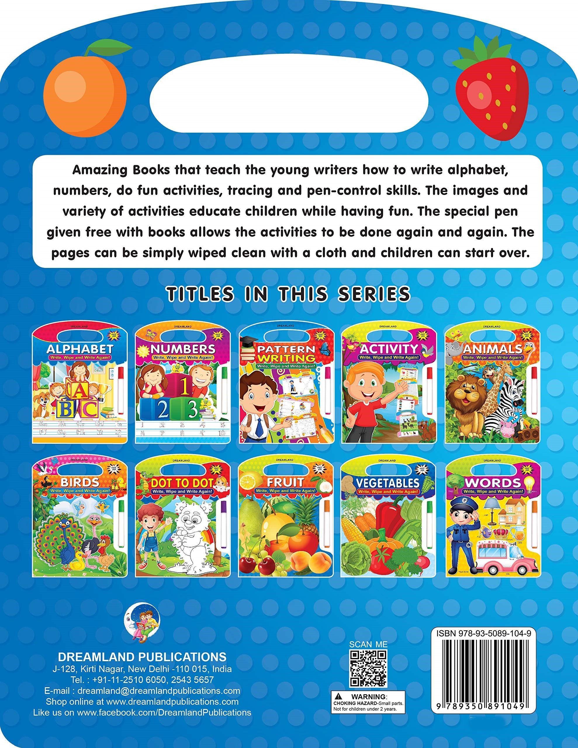 Buy Dreamland Write and Wipe Book - Fruit Online at Best Price