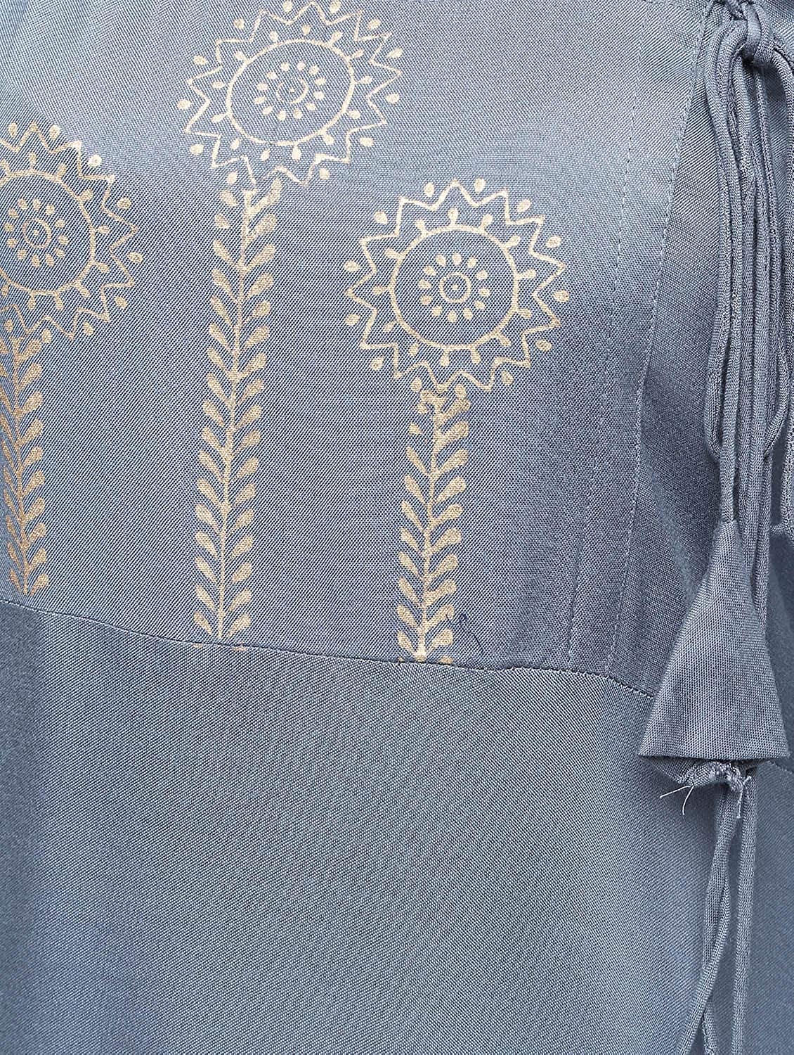 Cheera Straight Kurta With Bell Sleeve Design