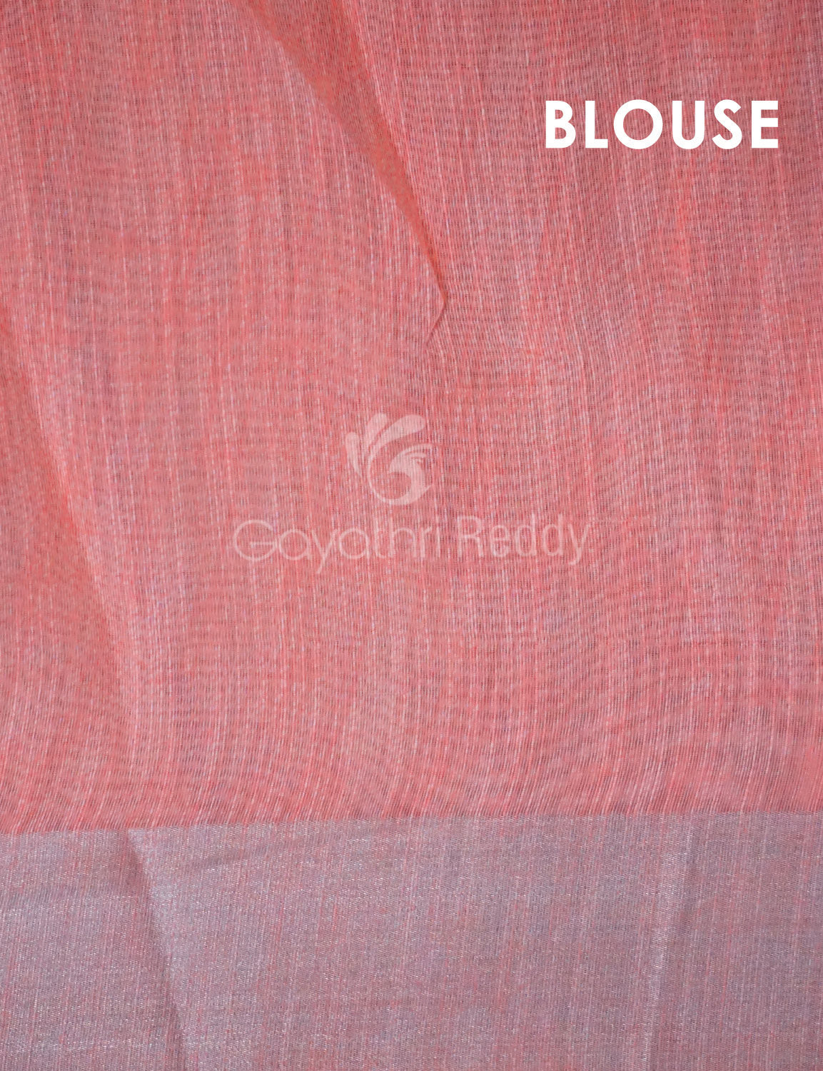 Pastel Peach Colour Floral Design Semi Chanderi Saree By Gayathri Reddy Designer Studio - Distacart