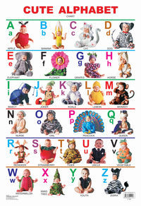 Thumbnail for Dreamland Publications Educational Chart for Kids - Cute Alphabet - Distacart