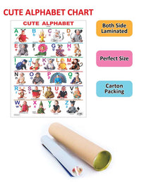 Thumbnail for Dreamland Publications Educational Chart for Kids - Cute Alphabet - Distacart