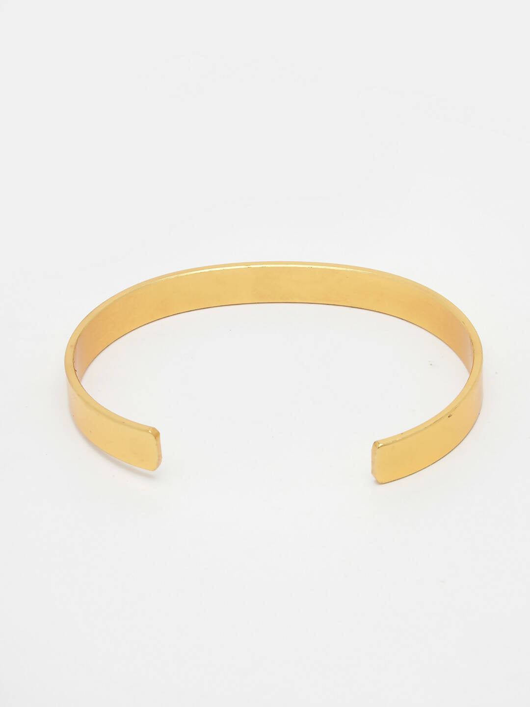 NVR Men Gold Stainless Steel Cuff Bracelet - Distacart