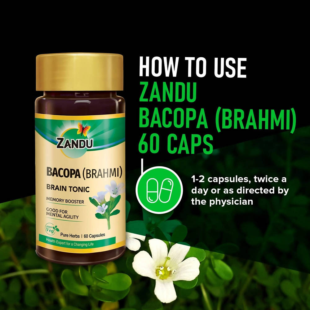 Bacopa (Brahmi) Brain Tonic Capsules 