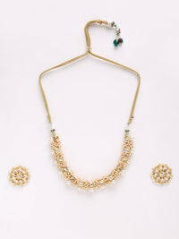 Thumbnail for Pearl Kundan Choker With Studs - Ruby Raang - Distacart